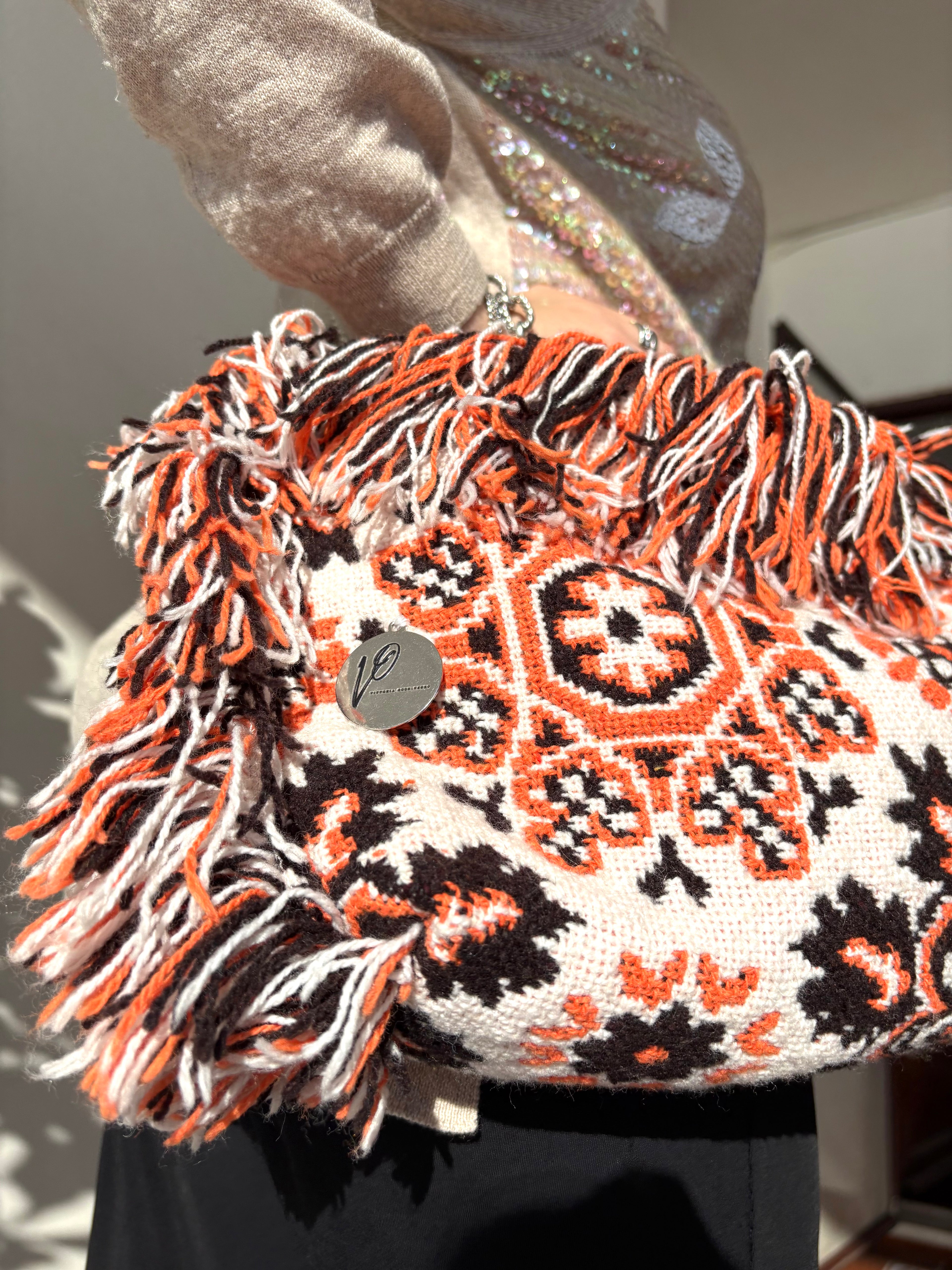 BORSA TOTE FRANGE